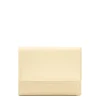 Anna Women's small wallet in leather color milk
