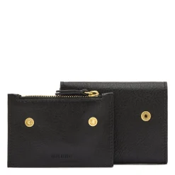 Anna Women's small wallet in leather color black
