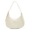 Belcanto Women's shoulder bag in leather color milk