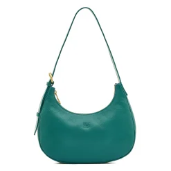 Belcanto Women's shoulder bag in leather color polinesia