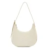 Belcanto Women's shoulder bag in leather color milk