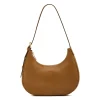 Belcanto Women's shoulder bag in leather color gianduia