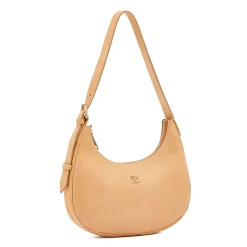 Belcanto Women's shoulder bag in leather color natural