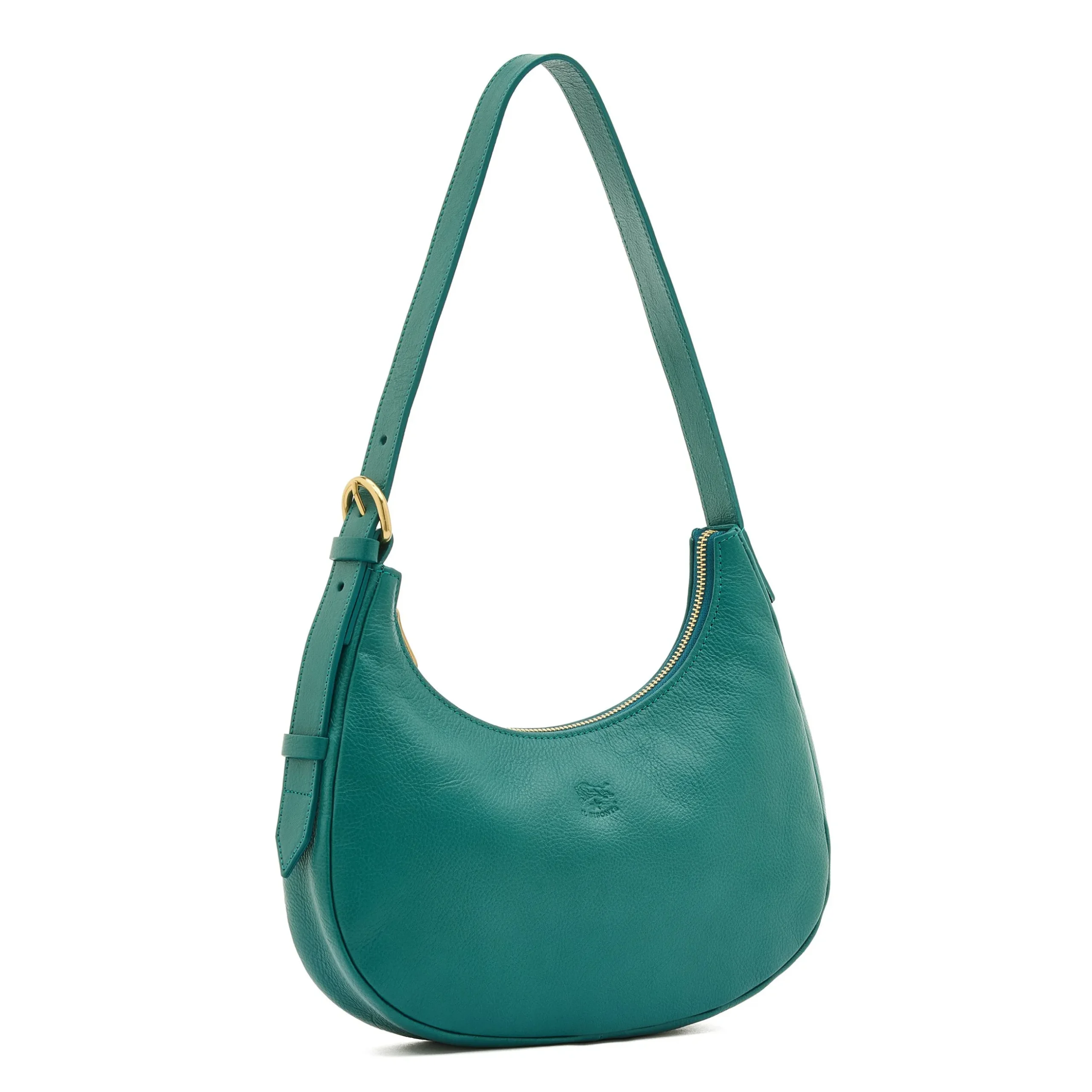 Belcanto Women's shoulder bag in leather color polinesia