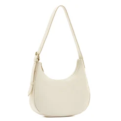 Belcanto Women's shoulder bag in leather color milk