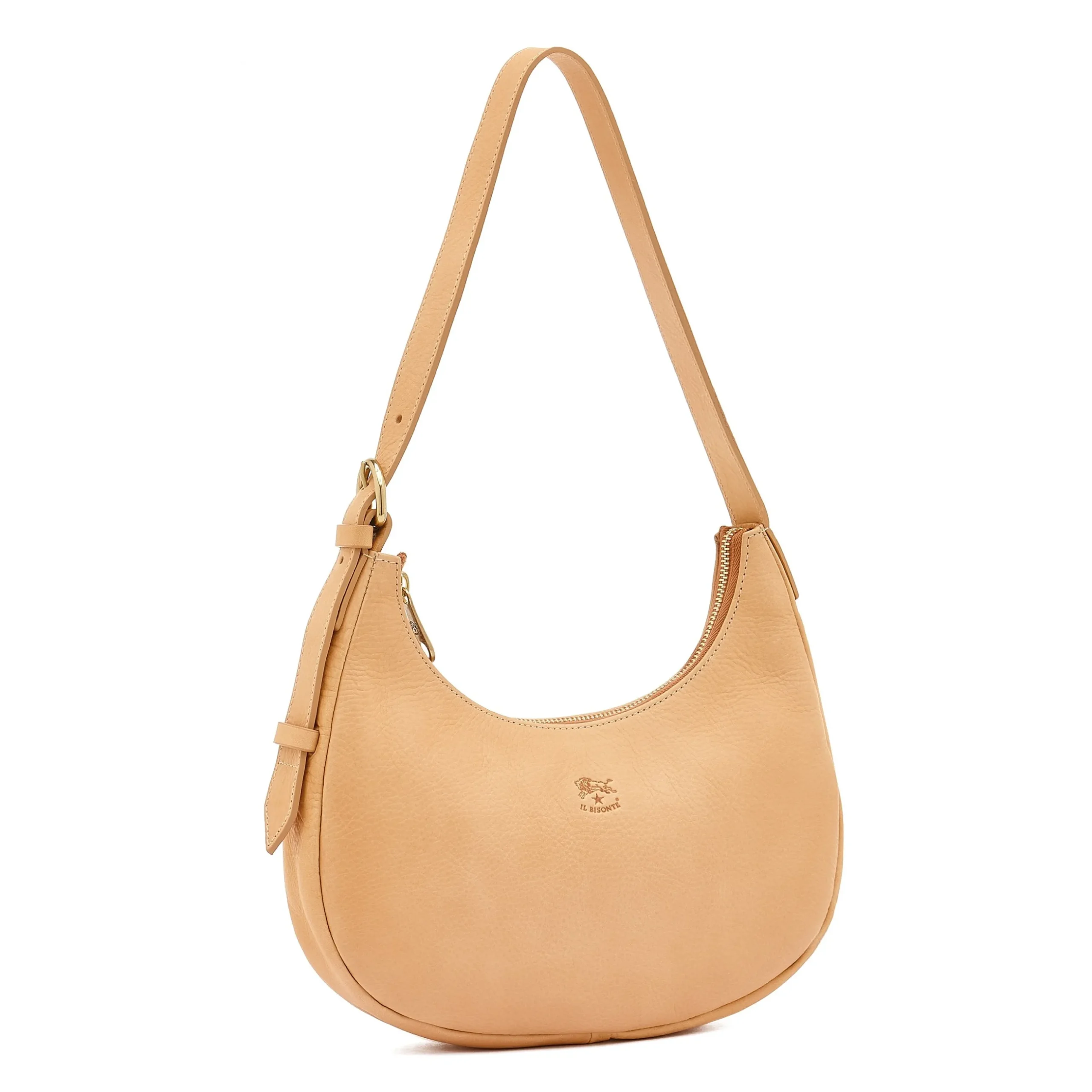 Belcanto Women's shoulder bag in leather color natural