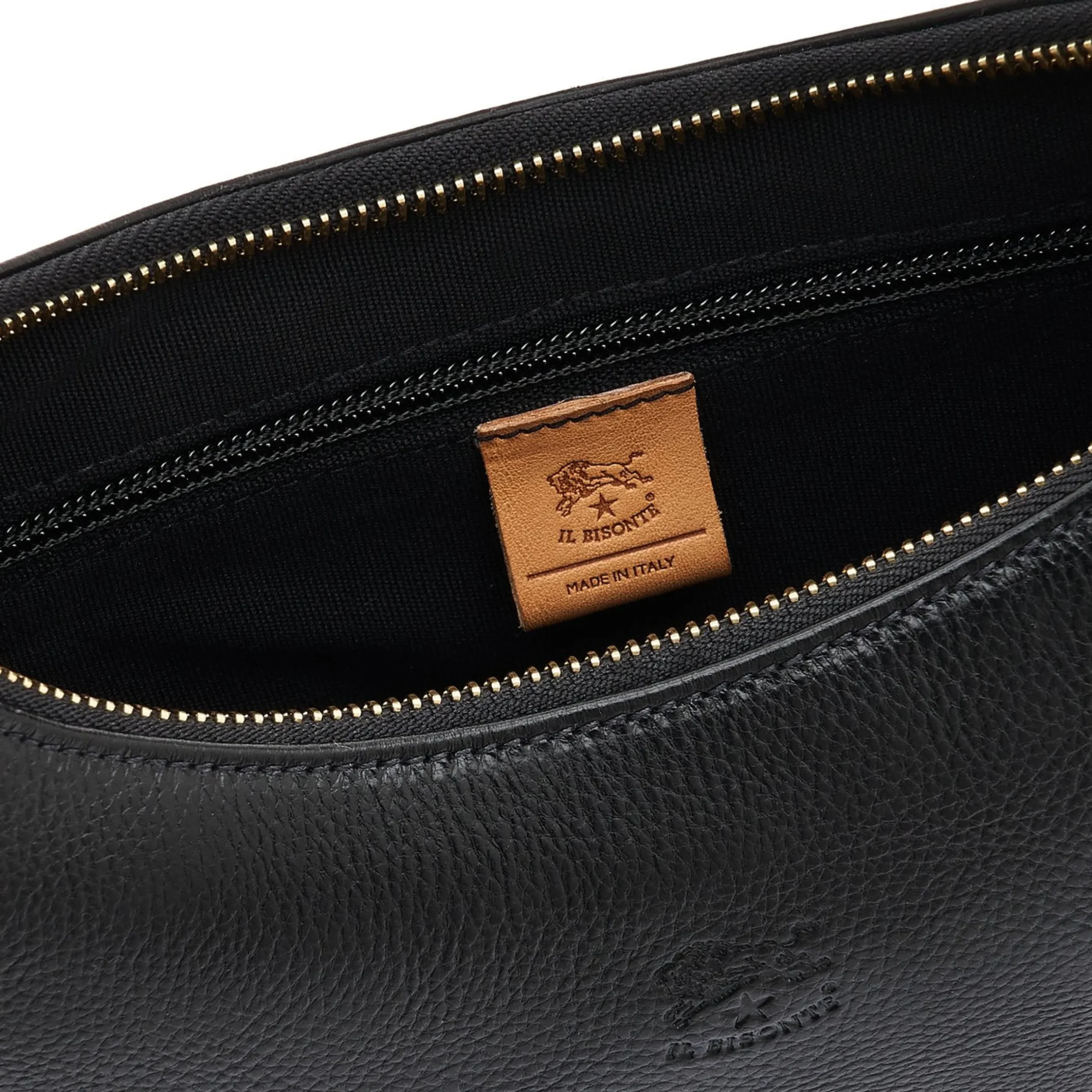 Belcanto Women's shoulder bag in leather color black