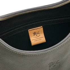 Belcanto Women's shoulder bag in leather color grafite