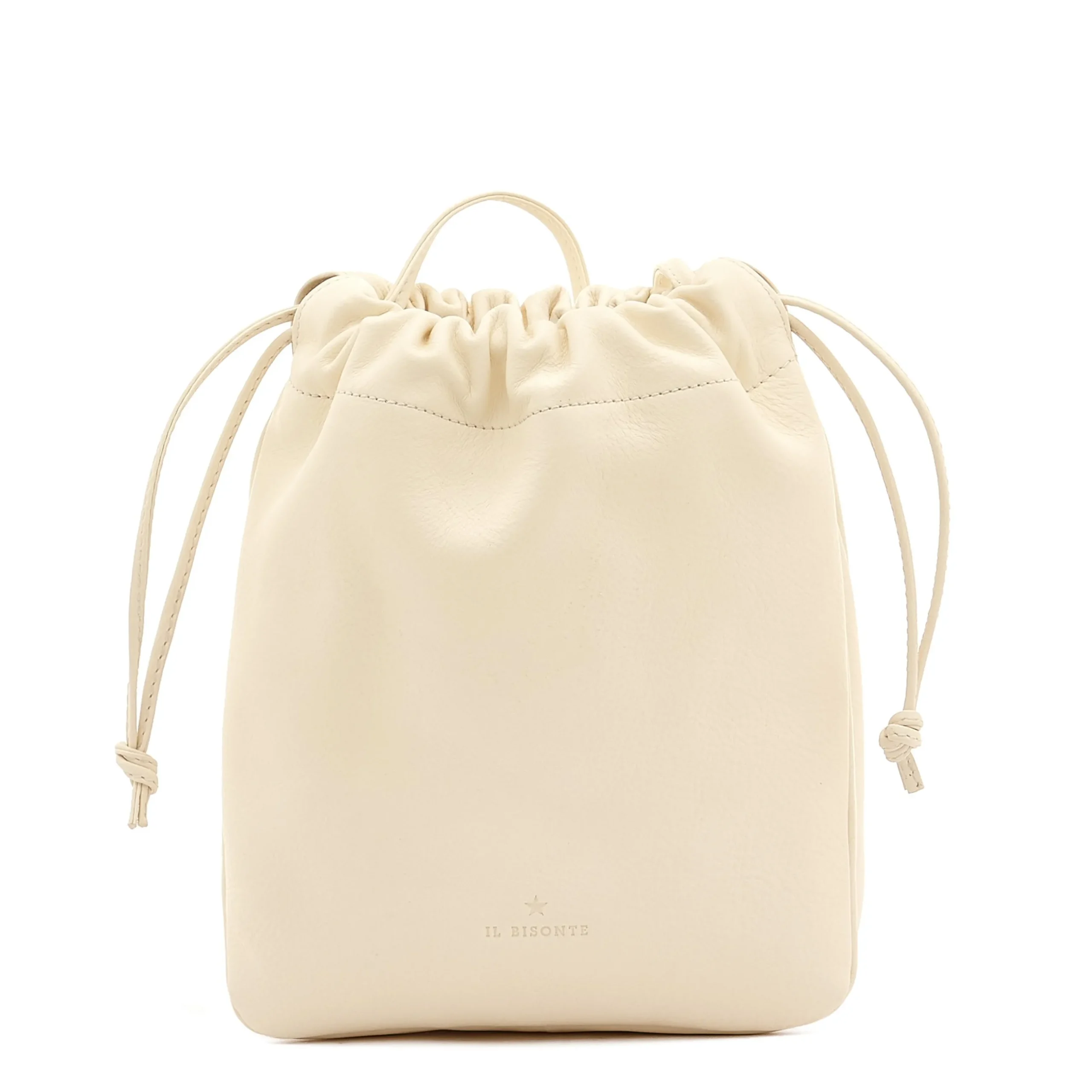 Bellini Women's bucket bag in leather color milk