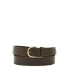 Belt in leather color black