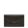 Bigallo Women's clutch bag in leather color black