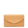 Bigallo Women's clutch bag in leather color natural