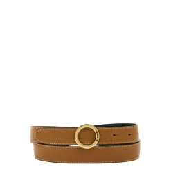 Bigallo Women's belt in leather color gianduia