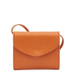 Bigallo Women's card case in leather color caramel
