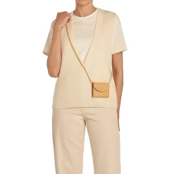 Bigallo Women's card case in leather color natural