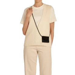 Bigallo Women's card case in leather color black