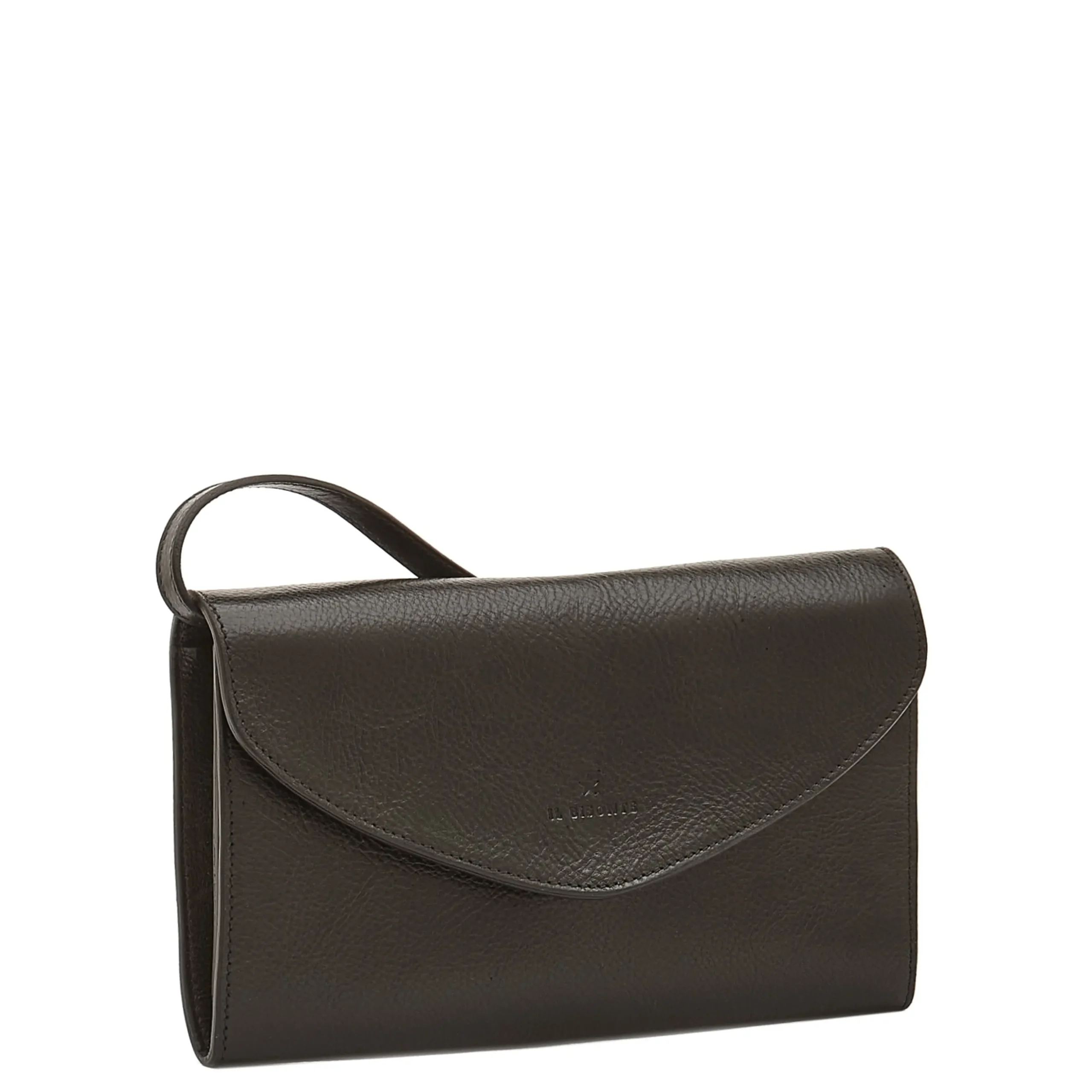Bigallo Women's clutch bag in leather color black
