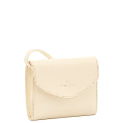 Bigallo Women's card case in leather color milk