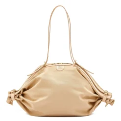 Caramella Women's shoulder bag in fabric color natural
