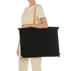 Caramella Women's shoulder bag in fabric color black