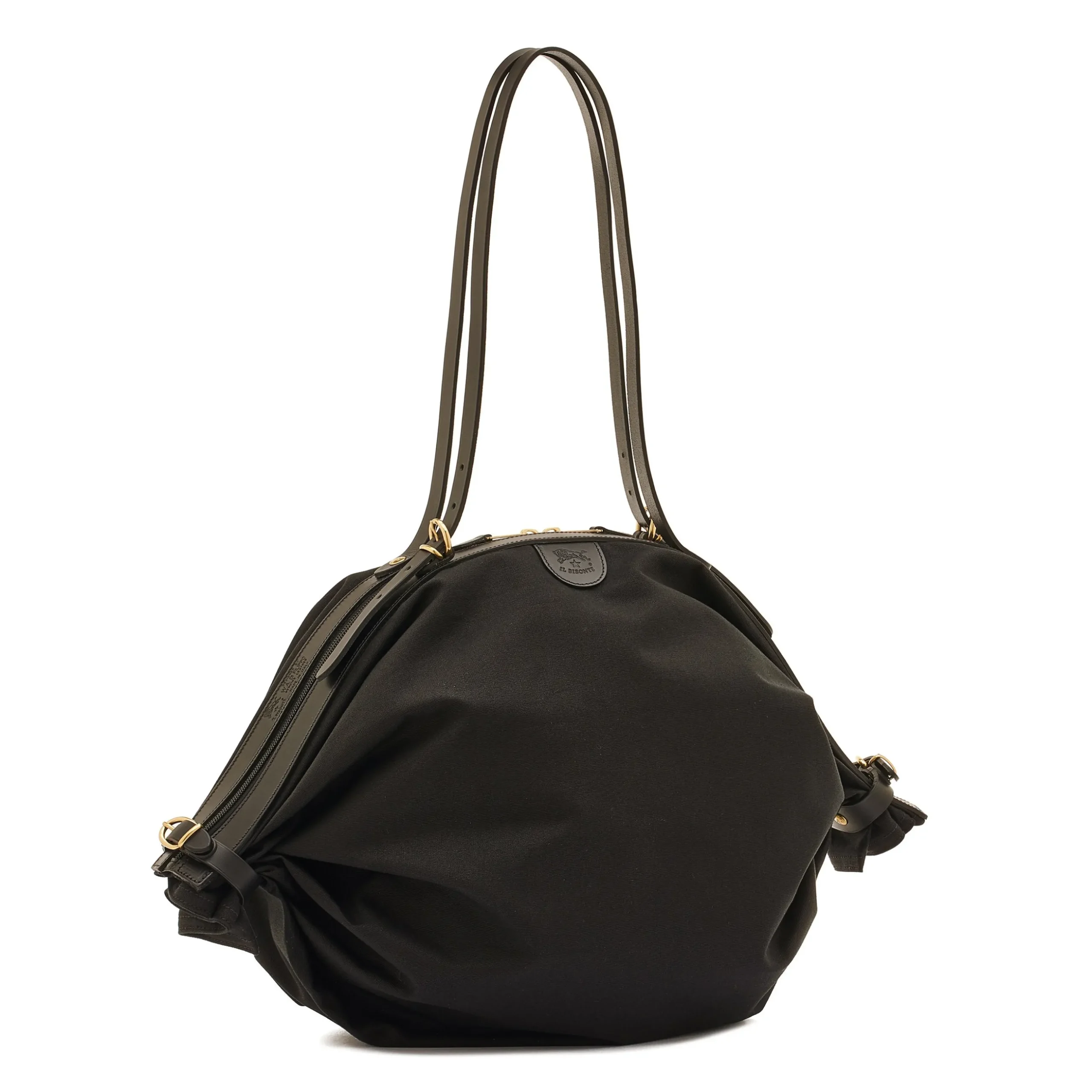 Caramella Women's shoulder bag in fabric color black/black