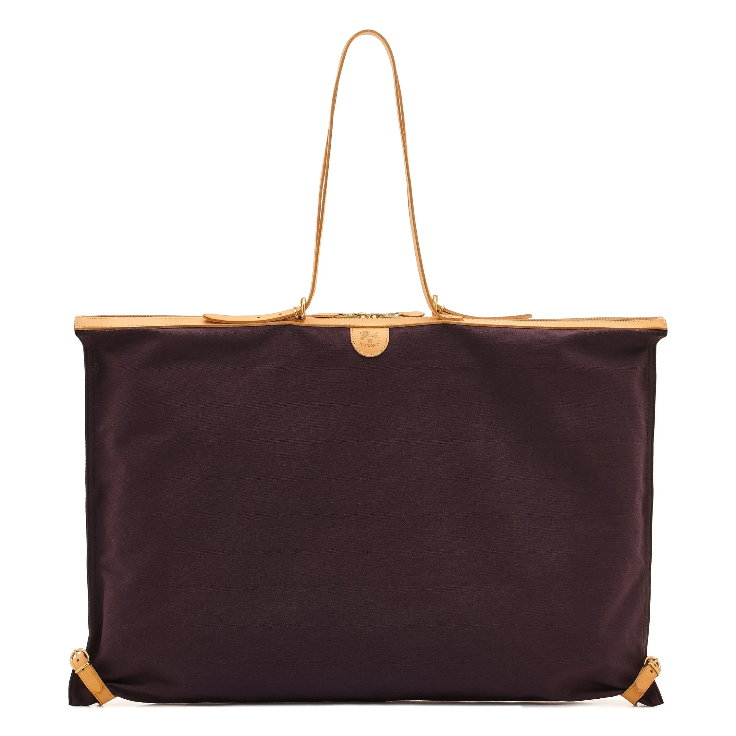 Caramella Women's shoulder bag in fabric color blue/natural