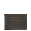 Card case in leather color black