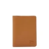 Card case in leather color gianduia