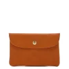 Case in leather color caramel