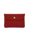 Case in leather color red