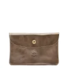 Case in metallic leather color metallic bronze