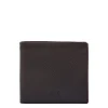 Cestello Men's bi-fold wallet in leather color black
