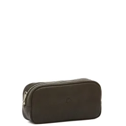 Cestello Men's case in vintage leather color black