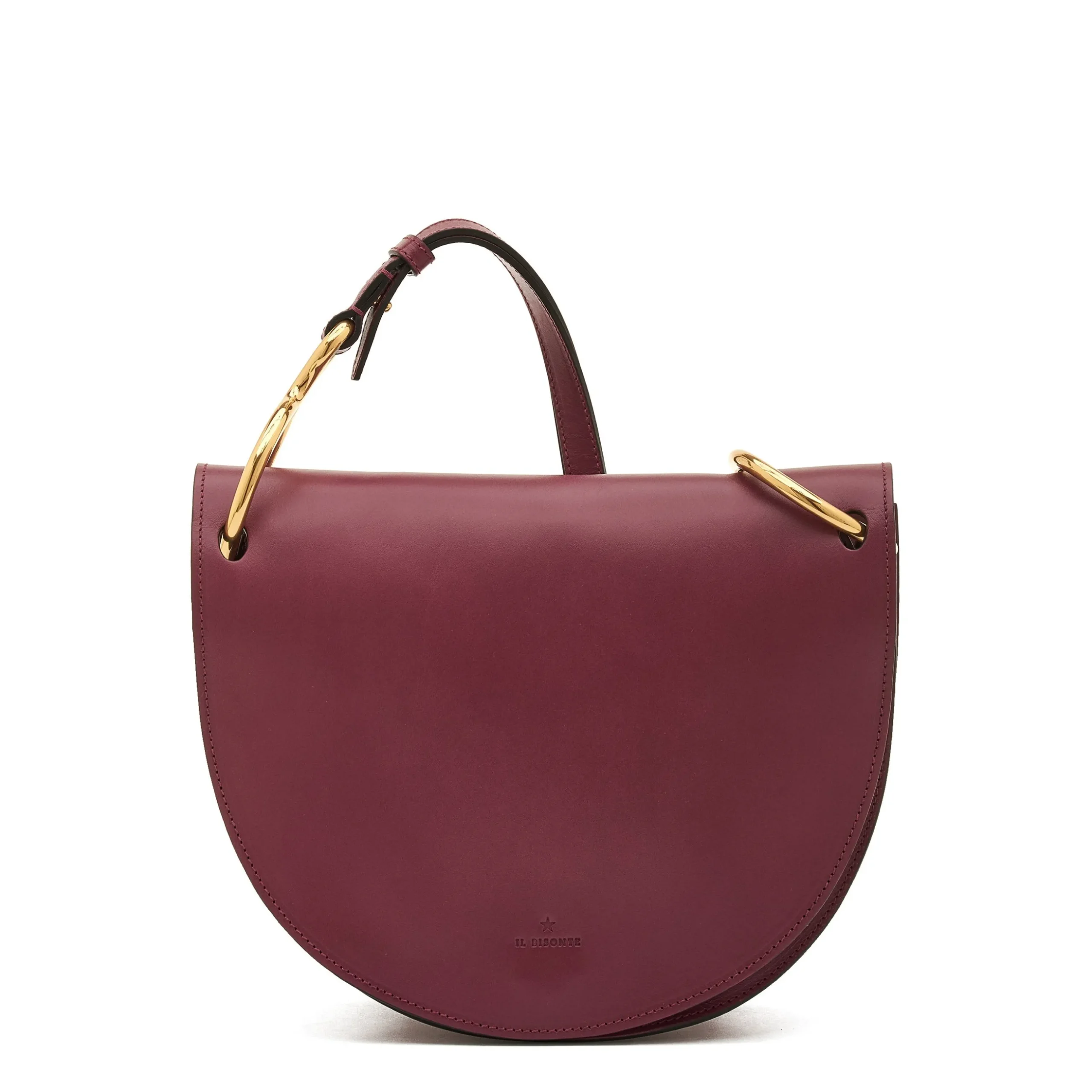 Consuelo Women's crossbody bag in leather color black cherry