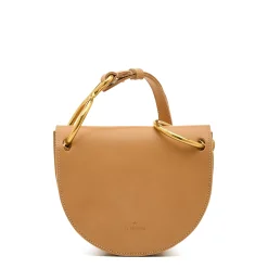 Consuelo Women's crossbody bag in leather color natural