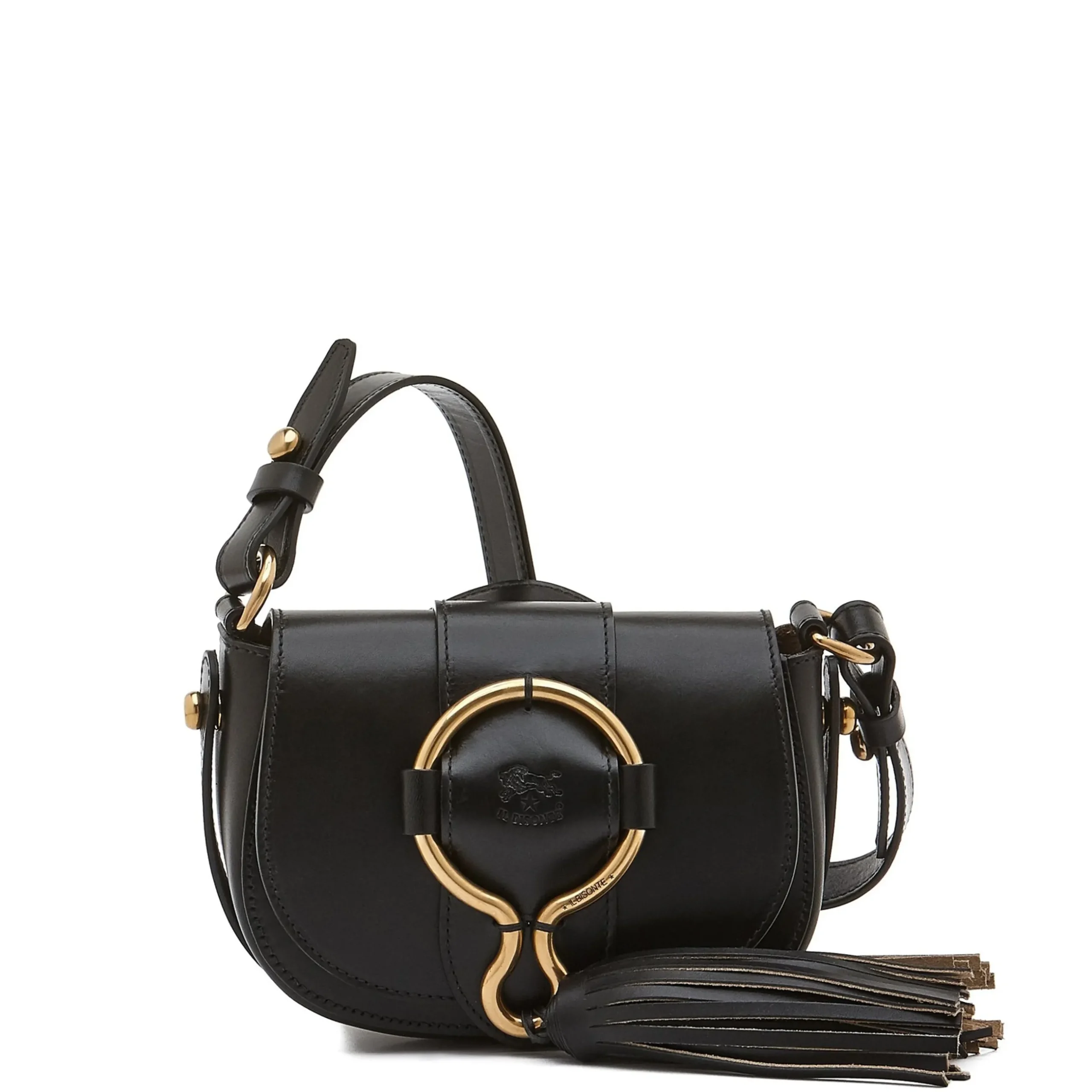 Consuelo Women's crossbody bag in leather color black