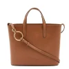 Consuelo Women's shoulder bag in leather color chocolate