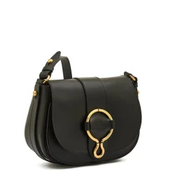Consuelo Women's crossbody bag in leather color black