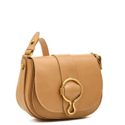 Consuelo Women's crossbody bag in leather color natural