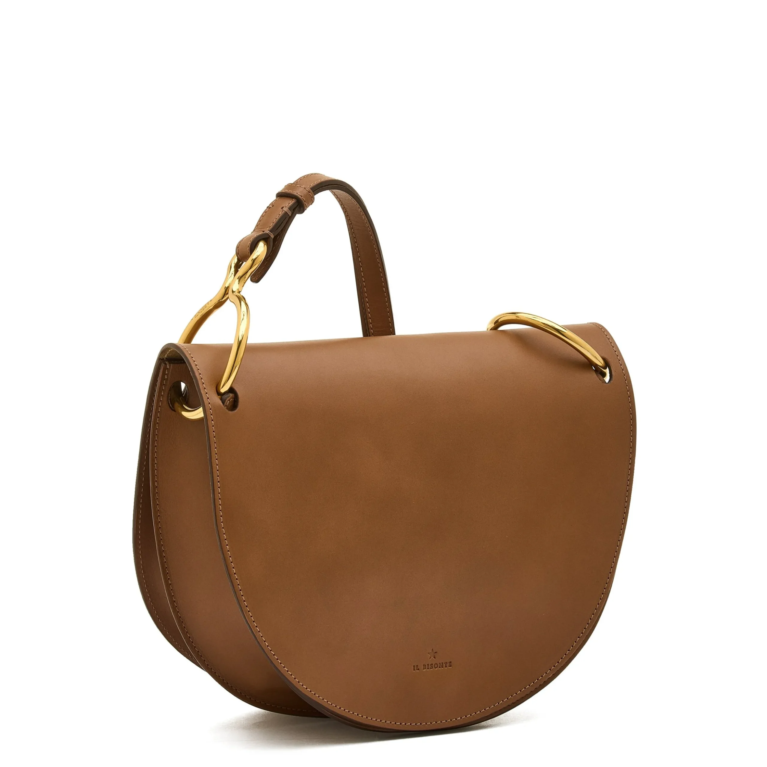 Consuelo Women's crossbody bag in leather color chocolate