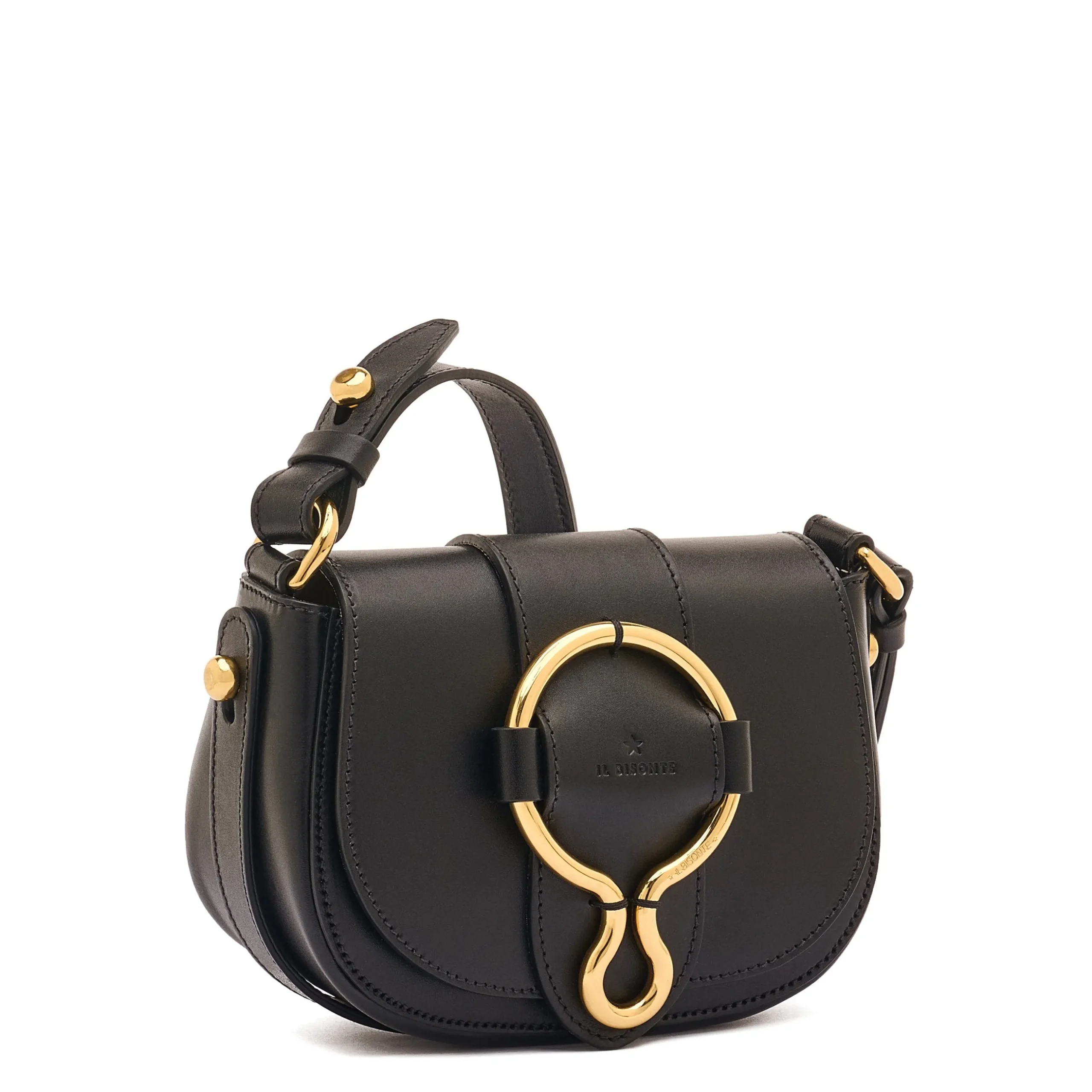 Consuelo Women's crossbody bag in leather color black