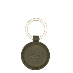Duccio Men's keyring in vintage leather color forest