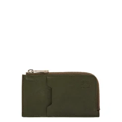 Duccio Men's card case in vintage leather color forest