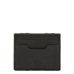 Duccio Men's card case in vintage leather color black