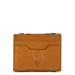 Duccio Men's card case in vintage leather color natural
