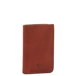 Duccio Men's bi-fold wallet in vintage leather color sepia