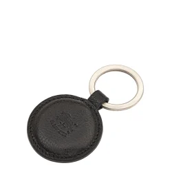 Duccio Men's keyring in vintage leather color black