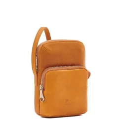 Duccio Men's crossbody bag in vintage leather color natural