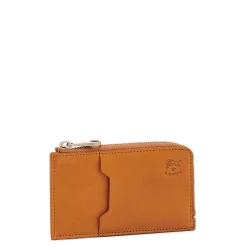 Duccio Men's card case in vintage leather color natural