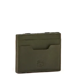 Duccio Men's card case in vintage leather color forest